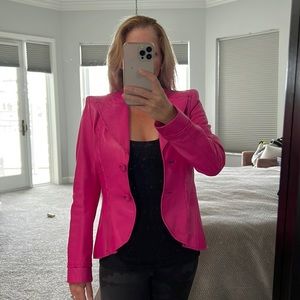 Escada leather jacket